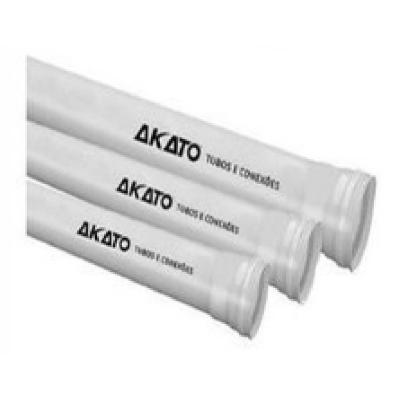 Tubo akato branco esgoto 100mm 6mts