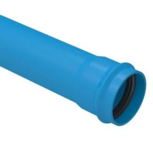 Tubo defofo azul jei dn 100mm corrplastik 6m