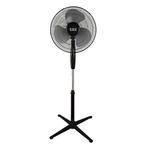 Ventilador pedestal preto 43cm total 127v