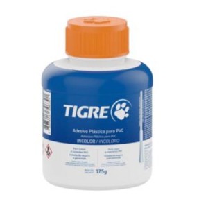 Adesivo pvc tigre incolor frasco 175g