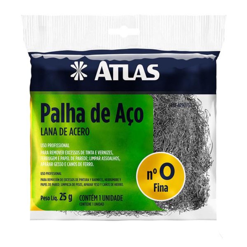 Palha de aço atlas nº 0