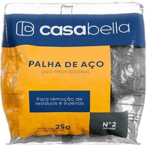 Palha de aço Casabella grossa N°2 uso profissional