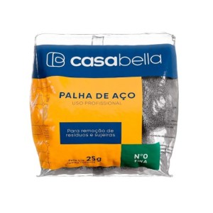 Palha de aço Casabella fina N°0 uso profissional