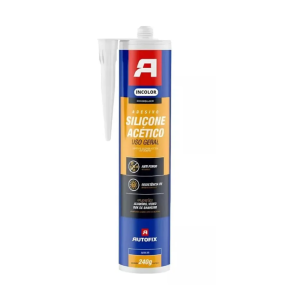 Silicone acetico incolor uso geral 240g - autofix